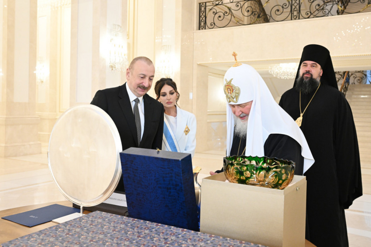 Ilham Aliyev rencontre le patriarche Cyrille de Moscou et de toute la Russie