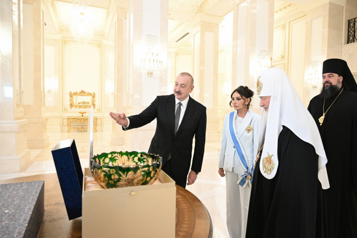 Ilham Aliyev rencontre le patriarche Cyrille de Moscou et de toute la Russie