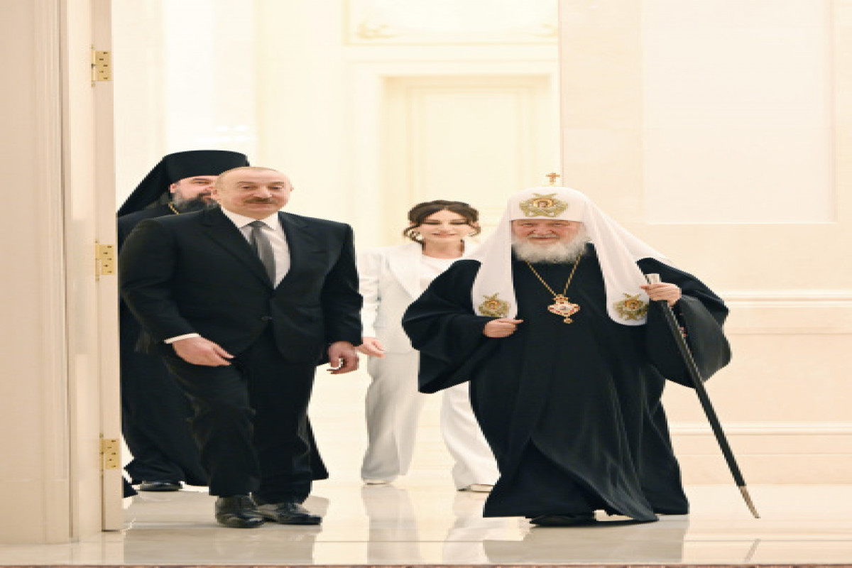 Ilham Aliyev rencontre le patriarche Cyrille de Moscou et de toute la Russie