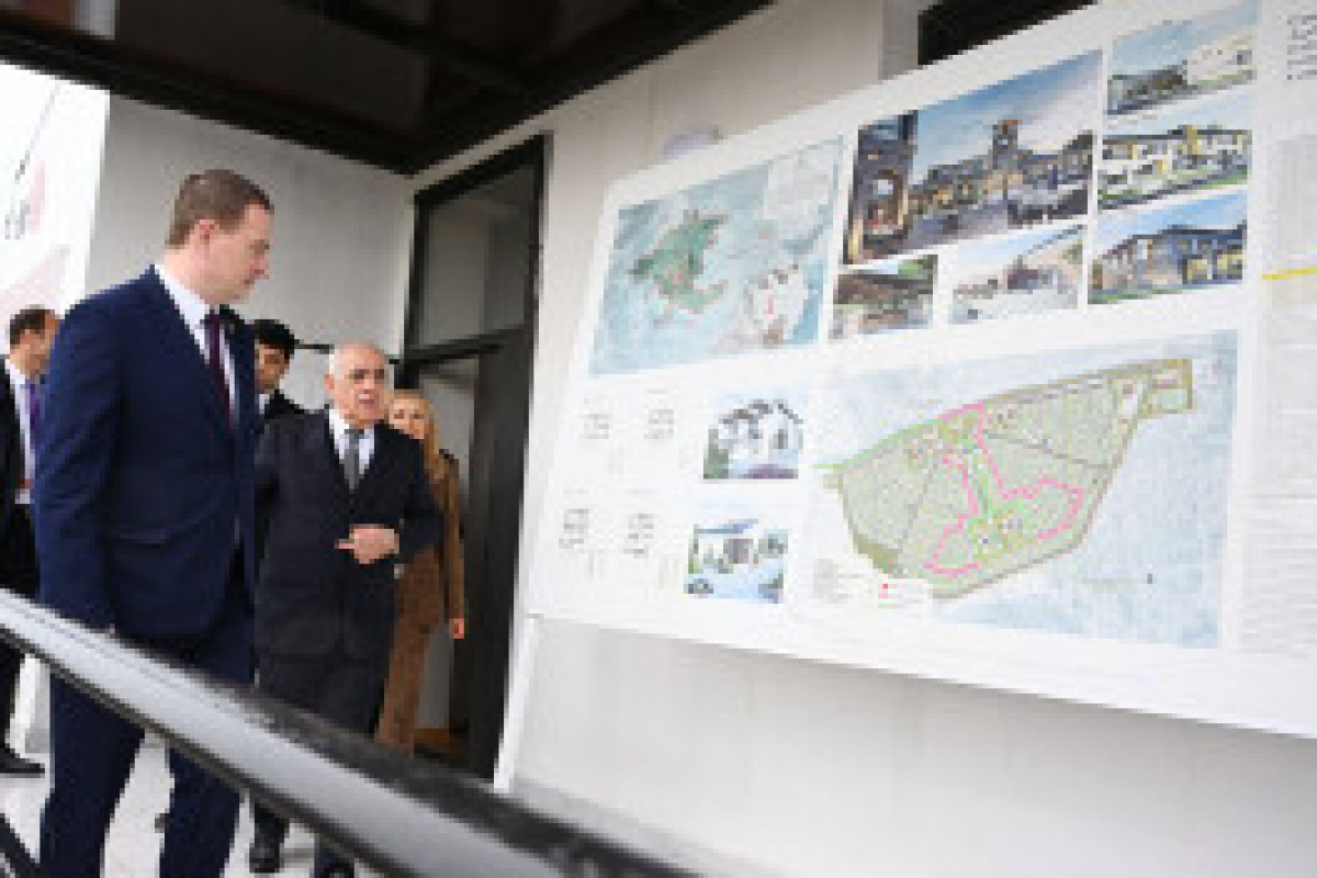 Les Premiers ministres azerbaïdjanais et biélorusse prennent connaissance les travaux de reconstruction du village de Sarydjaly de la région d'Aghdam