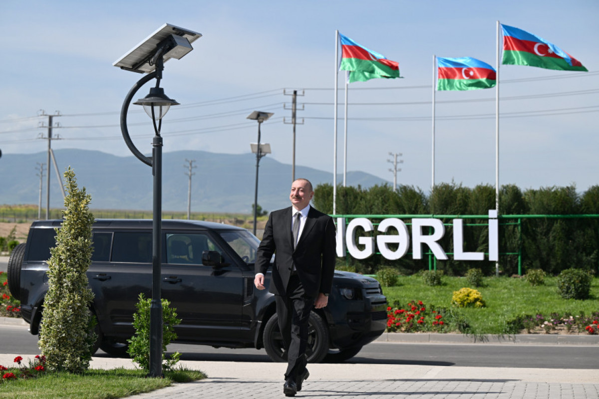 Déplacement du président Ilham Aliyev dans la région d