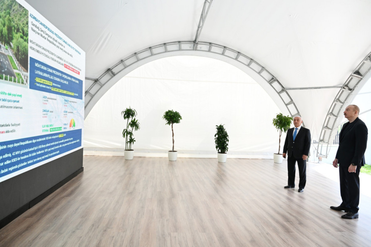 Le président Aliyev inaugure les centrales hydroélectriques « Achaghy Malibeyli » et « Mirik » à Latchine