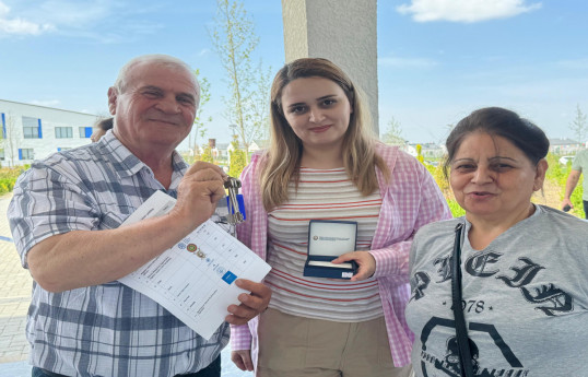 48 familles se réinstallent dans le village de Kenguerli de la région d'Aghdam