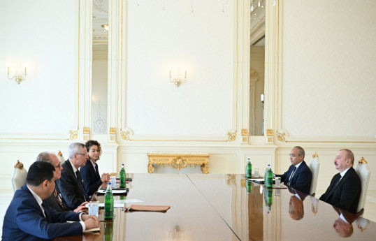 Le président azerbaïdjanais reçoit le directeur du Comité oriental de l’économie allemand
