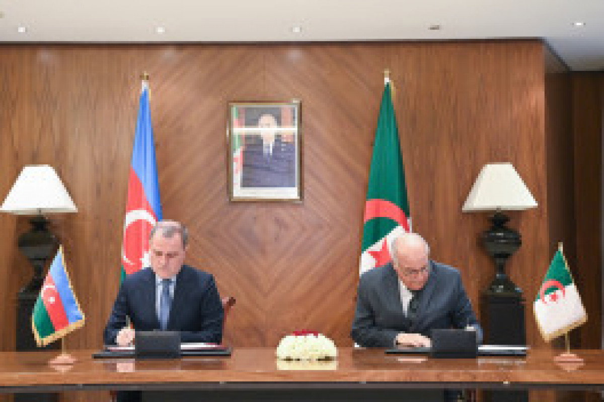 L'Azerbaïdjan et l'Algérie signent un accord portant création d'une Commission mixte