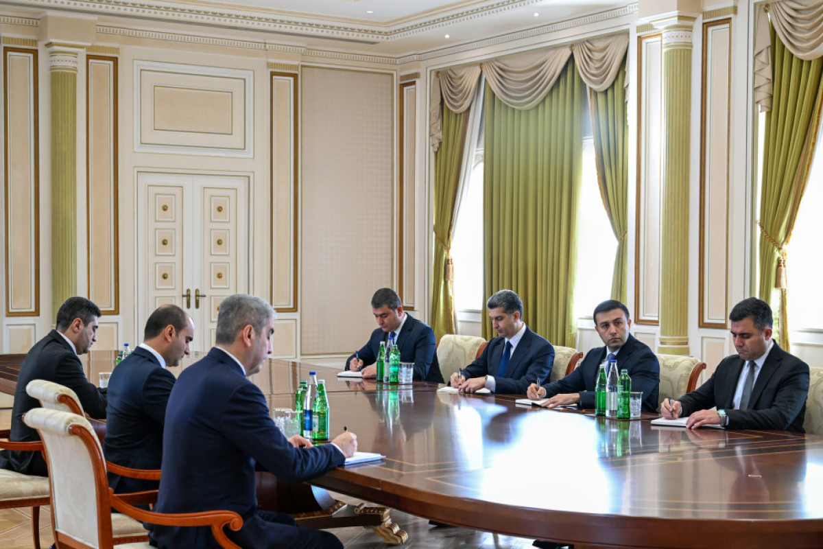 Ilham Aliyev reçoit le nouveau représentant présidentiel nommé à Nakhtchivan ainsi que les chefs de plusieurs autorités exécutives des régions