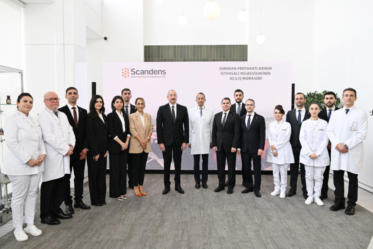 Le président Ilham Aliyev participe à l'inauguration d’une usine de production pharmaceutique