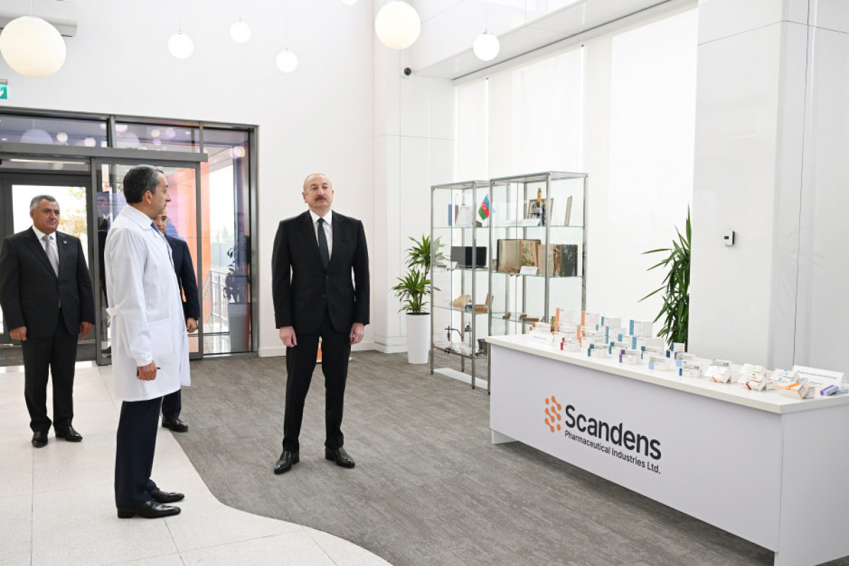 Le président Ilham Aliyev participe à l'inauguration d’une usine de production pharmaceutique