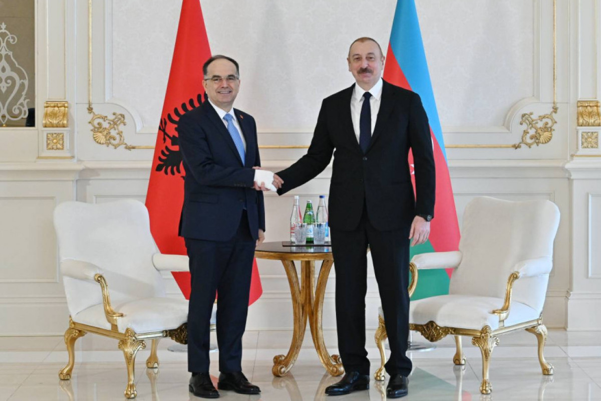 Présidents Ilham Aliyev et Bajram Begaj
