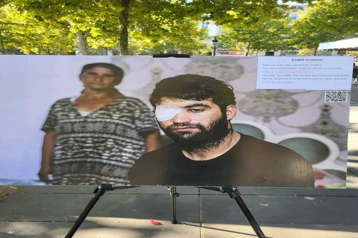 Une exposition sur les victimes des mines en Azerbaïdjan organisée à Paris