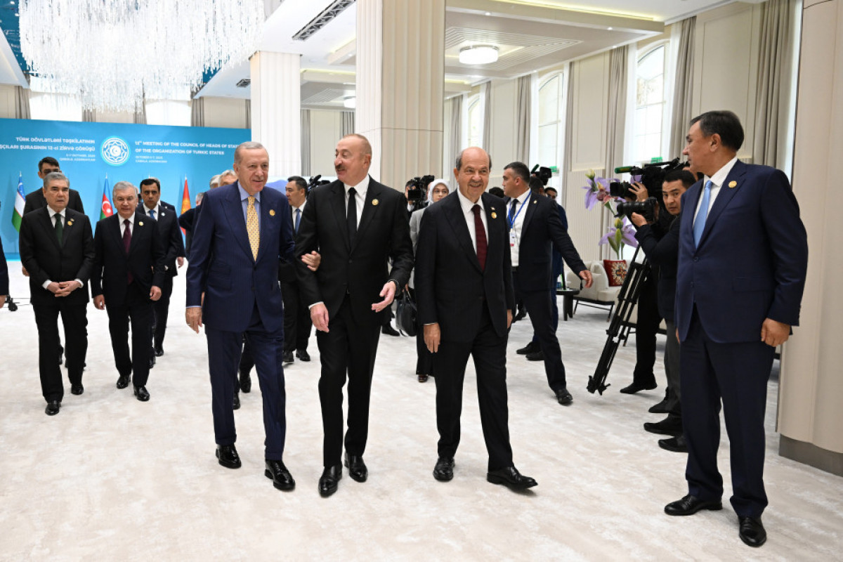 Guébélé : Le président azerbaïdjanais accueille les chefs d’Etat participant au 12e Sommet du Conseil des chefs d’Etat de l’Organisation des Etats turciques