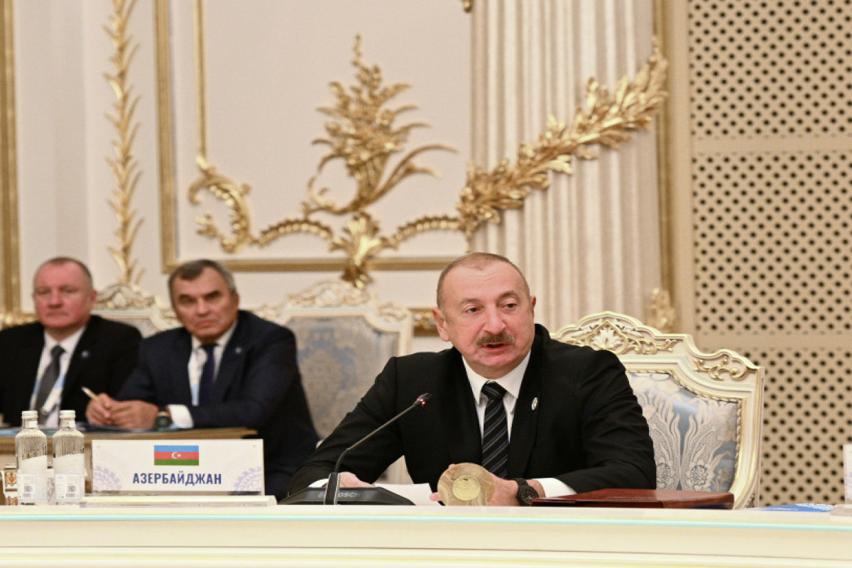 Ilham Aliyev prend la parole lors de la réunion restreinte du Conseil des chefs d’Etat de la CEI à Douchanbé - Mise à Jour 