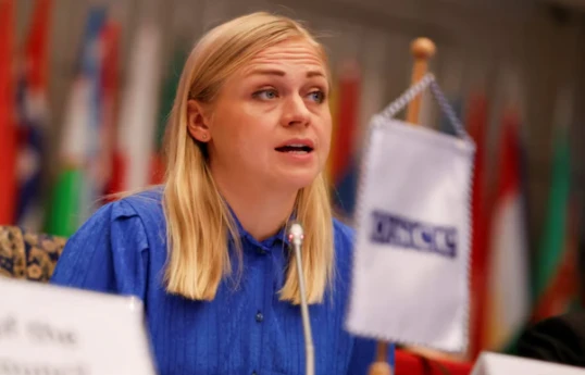 Présidente en exercice de l'OSCE, Elina Valtonen