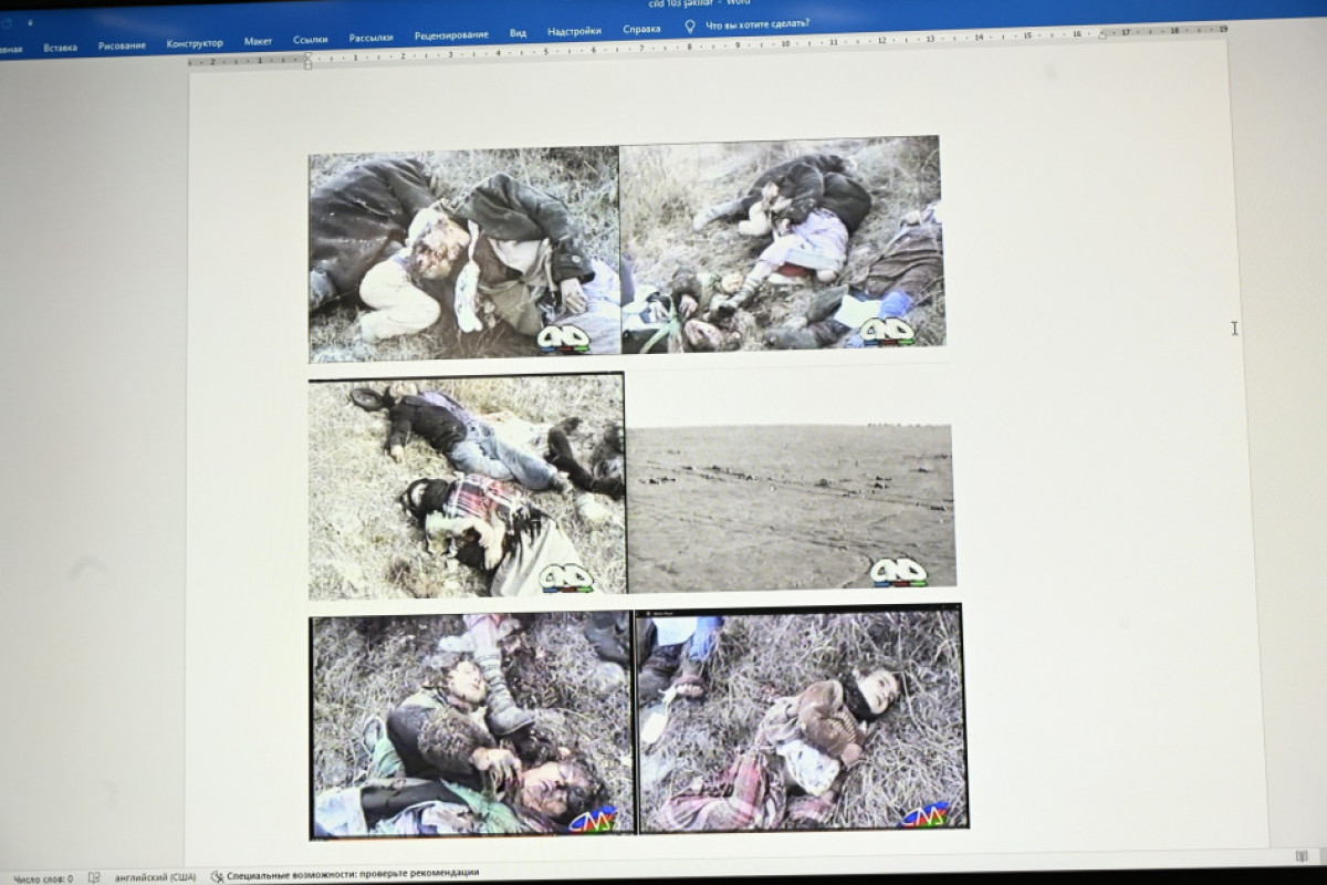 Des preuves concernant les tortures infligées par l’armée arménienne à des prisonniers de guerre azerbaïdjanais sont présentées et exposées devant le tribunal