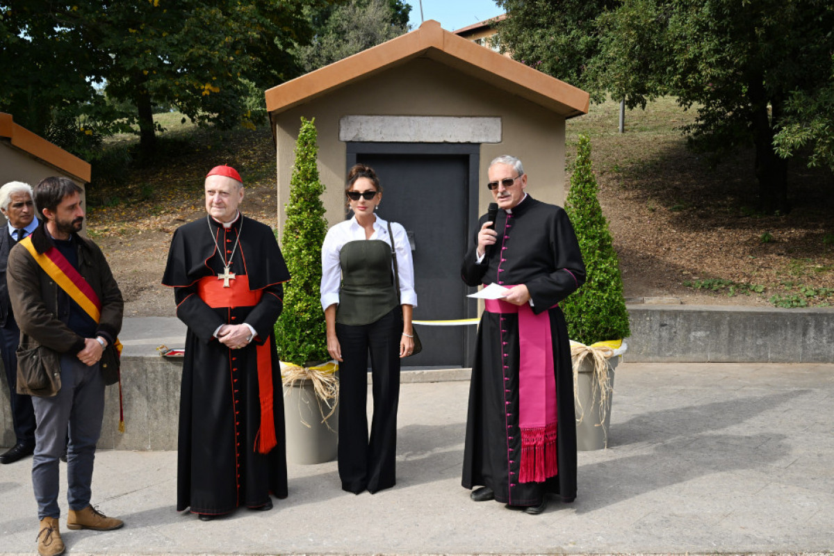 Mehriban Aliyeva participe à la cérémonie d’inauguration du projet de restauration des catacombes de Commodilla