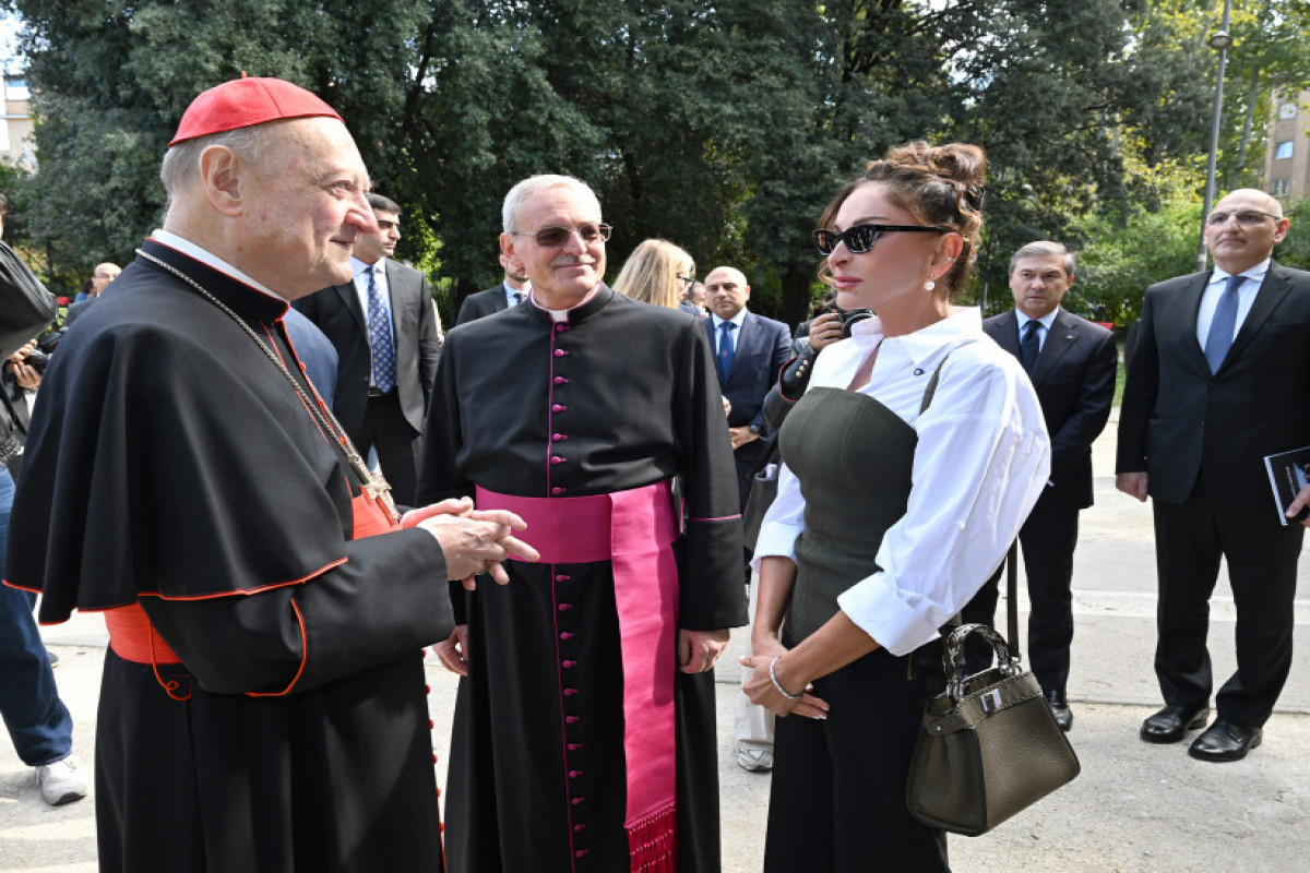 Mehriban Aliyeva participe à la cérémonie d’inauguration du projet de restauration des catacombes de Commodilla