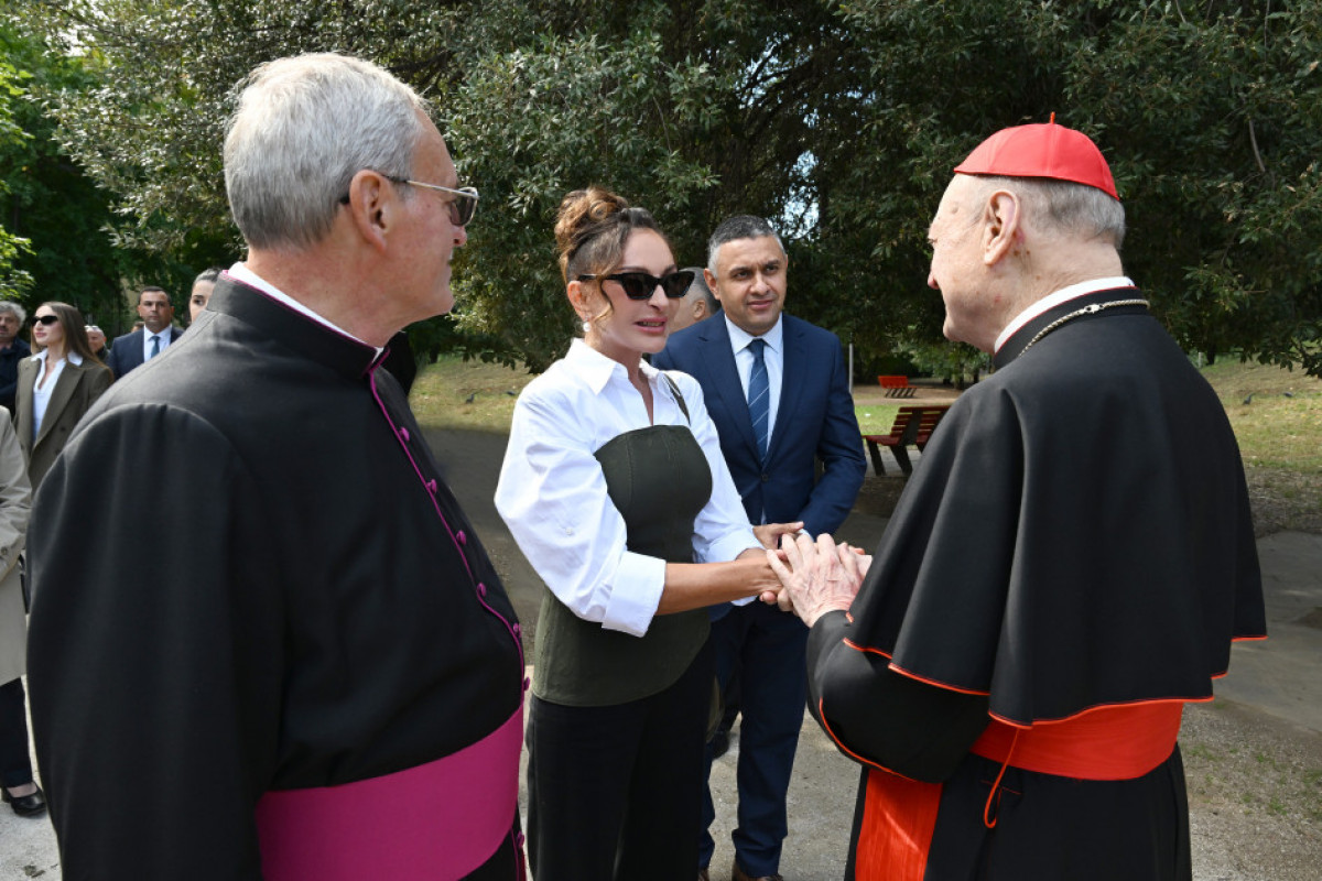 Mehriban Aliyeva participe à la cérémonie d’inauguration du projet de restauration des catacombes de Commodilla