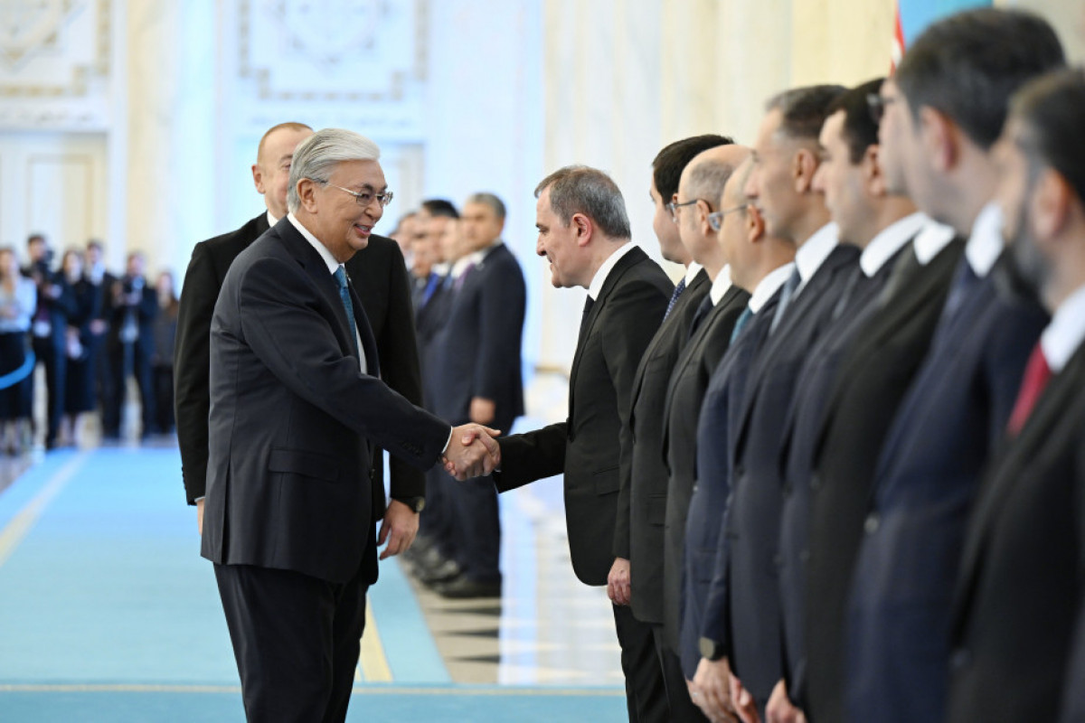 Cérémonie d’accueil officiel du président azerbaïdjanais à Astana - Photo 