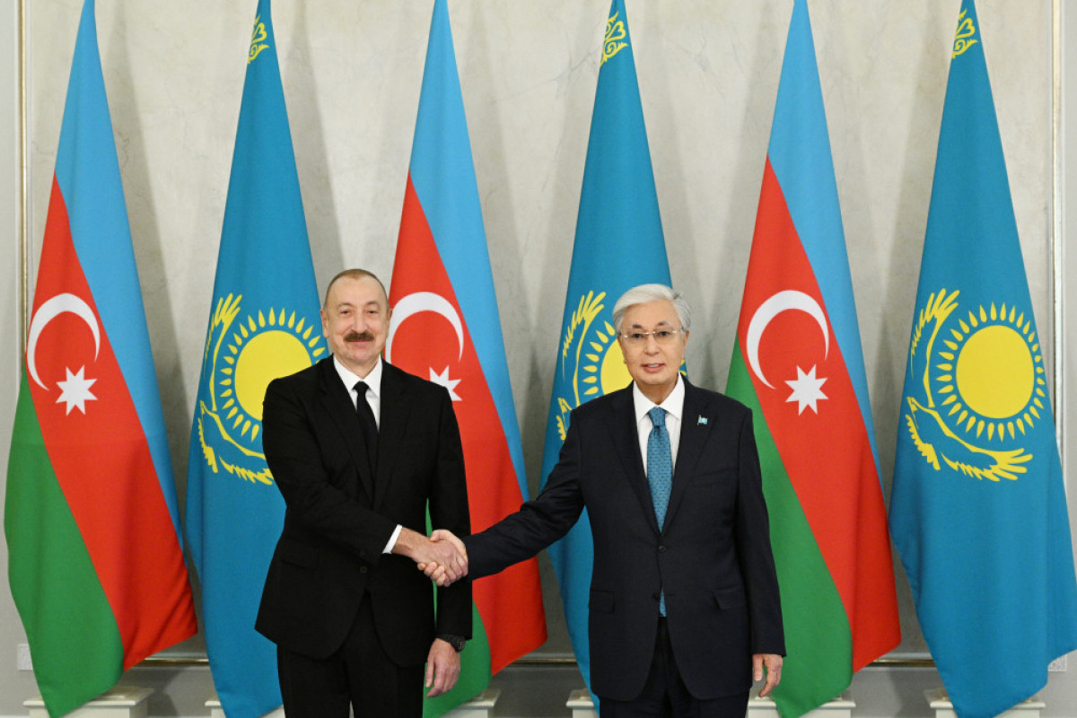 Cérémonie d’accueil officiel du président azerbaïdjanais à Astana - Photo 