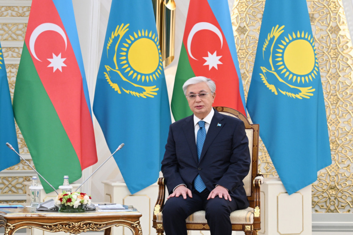 Entretien en tête-à-tête entre les présidents azerbaïdjanais et kazakh à Astana