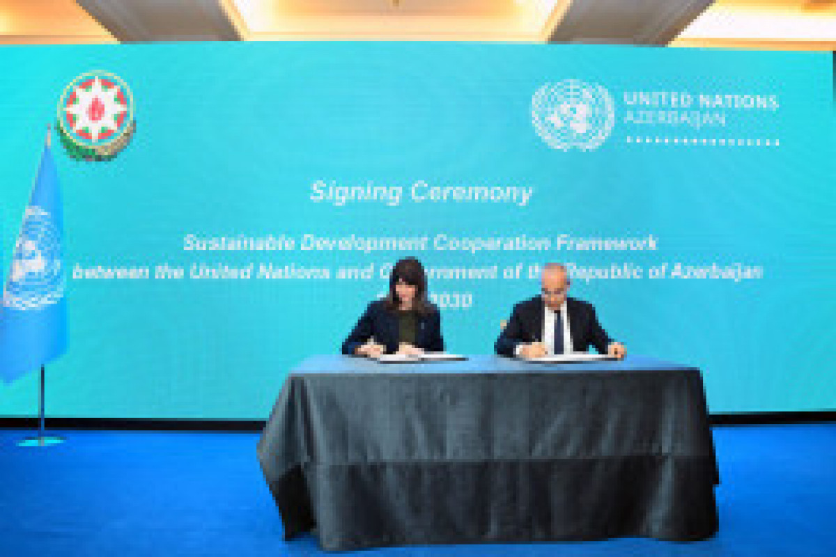 L'Azerbaïdjan et l'ONU signent un Document-cadre de coopération pour le développement durable