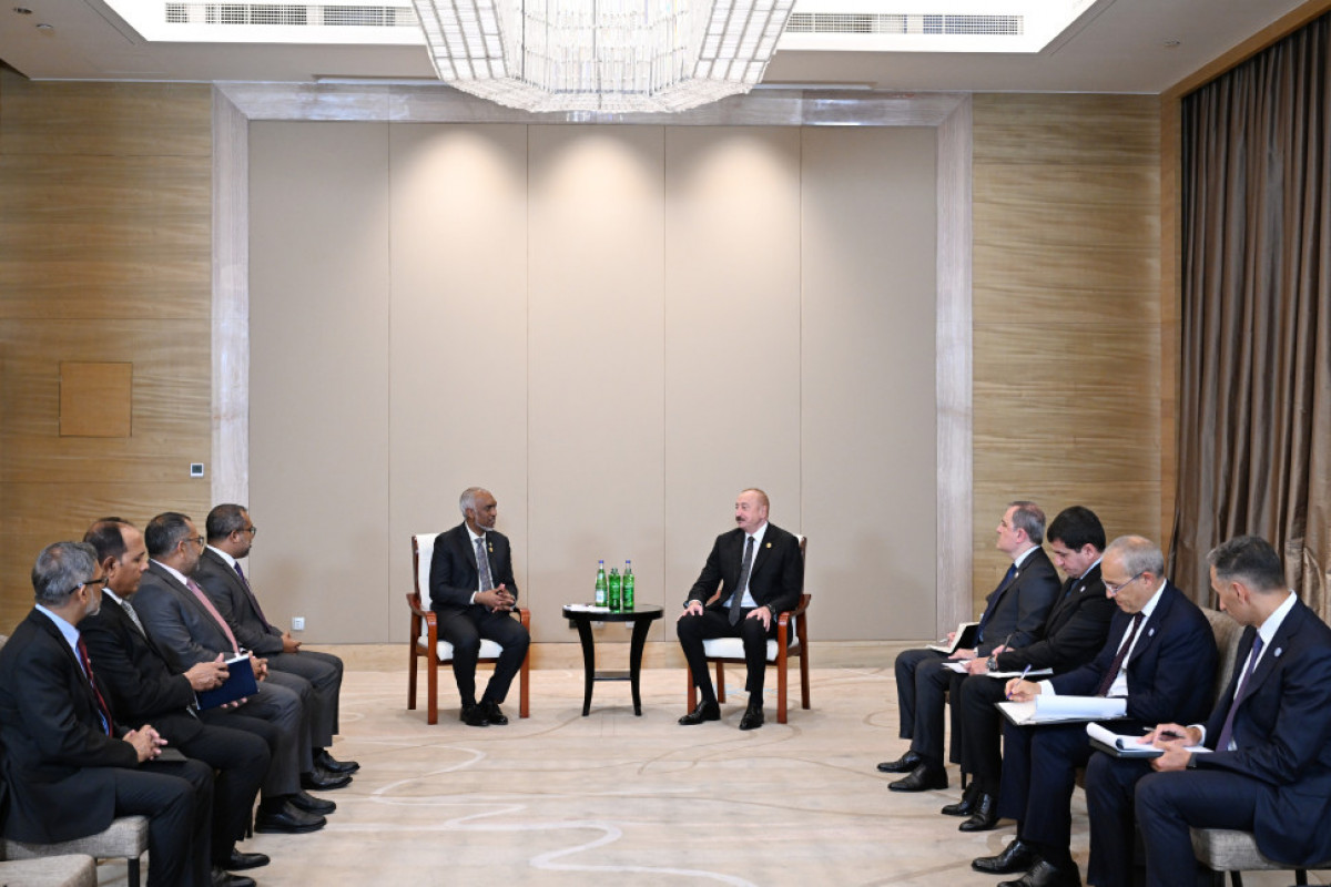 Le président Ilham Aliyev rencontre son homologue maldivien Mohamed Muizzu
