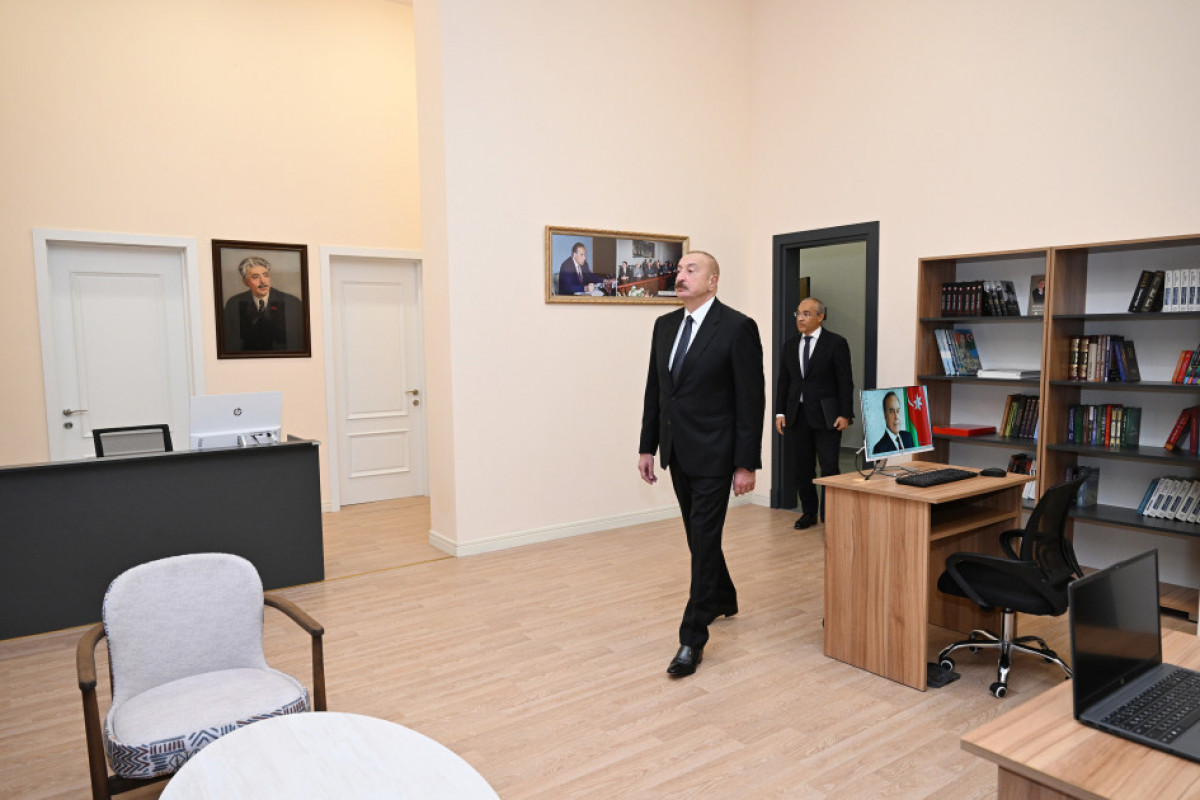 Le président Aliyev participe à l’inauguration de la Maison de la création Samad Vourghoun