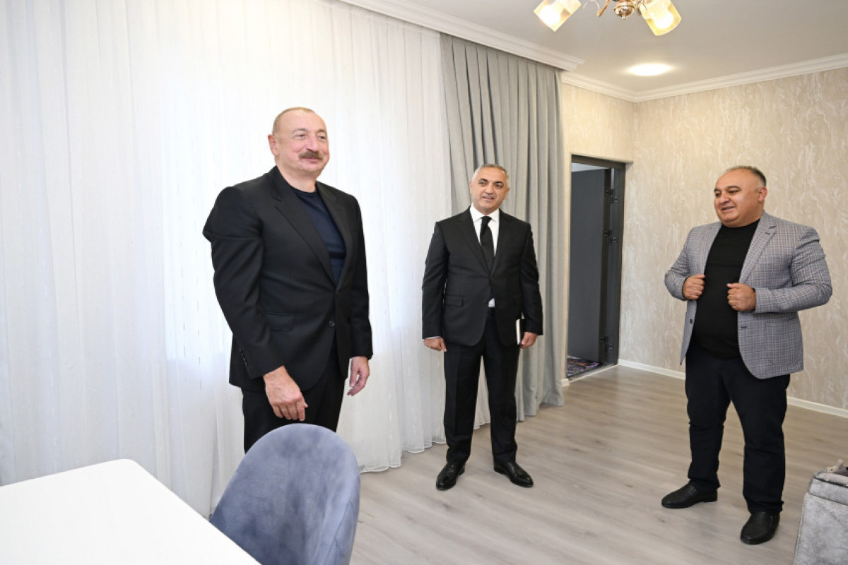 Le président azerbaïdjanais visite le village de Chouchakend de la région de Khodjaly