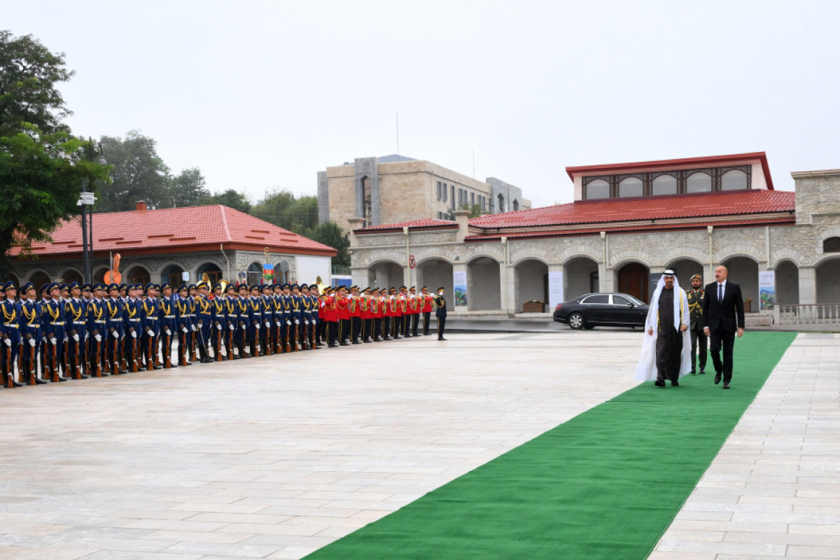 Cérémonie d’accueil officiel du président des Emirats arabes unis à Choucha