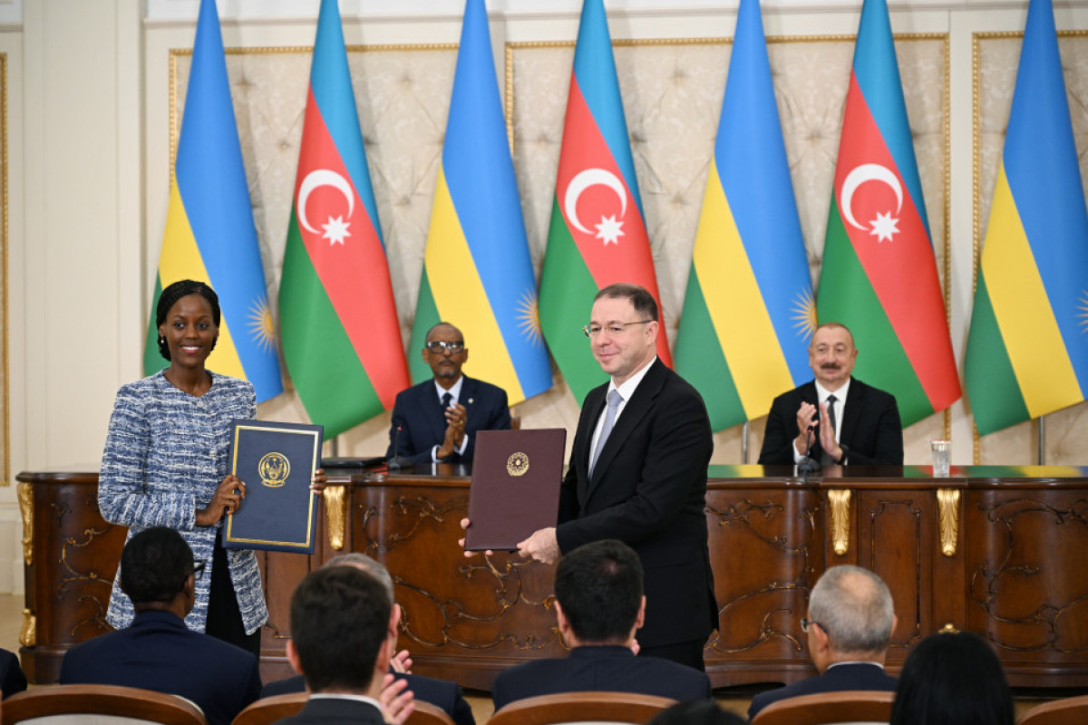 Cérémonie d’échange des documents signés entre l’Azerbaïdjan et le Rwanda
