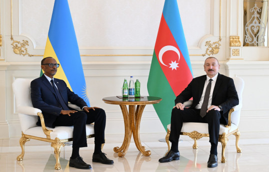 Entretien en tête-à-tête du président azerbaïdjanais avec son homologue rwandais