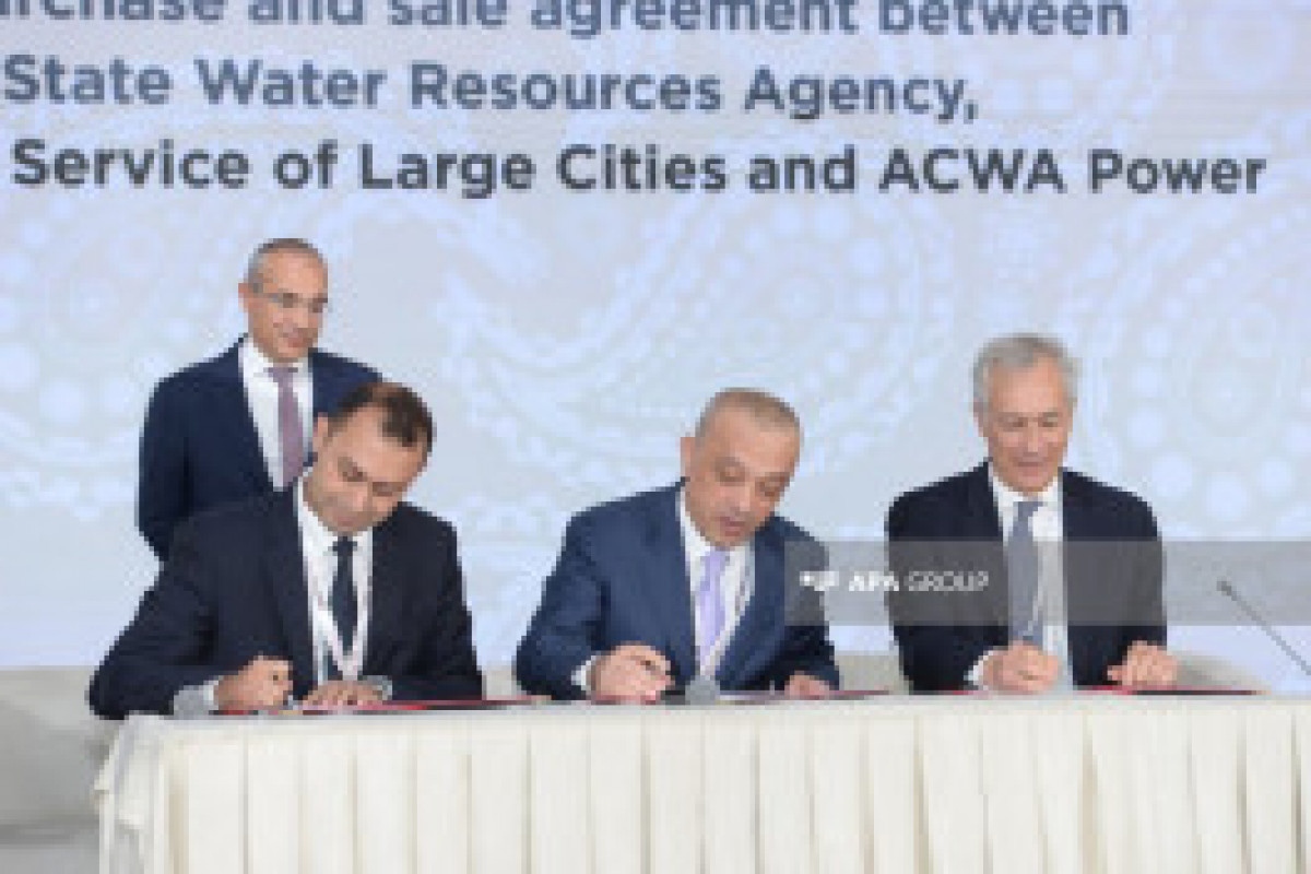 Signature d'un accord de partenariat public-privé pour la construction d'une usine de dessalement en mer Caspienne - Photo 