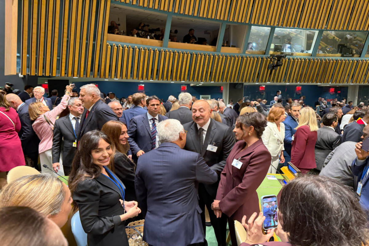 Le président Ilham Aliyev et son épouse Mehriban Aliyeva assistent au débat général de la 80ᵉ session de l’Assemblée générale de l’ONU