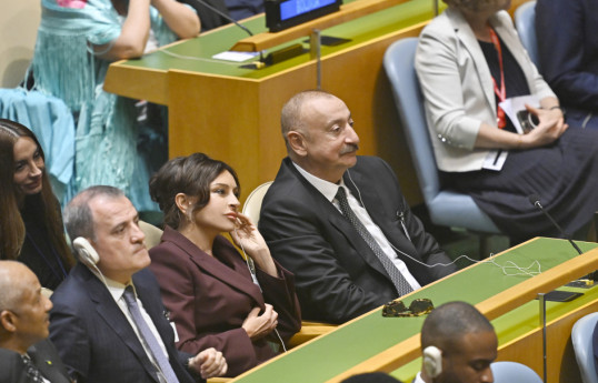 Le président Ilham Aliyev et son épouse Mehriban Aliyeva assistent au débat général de la 80ᵉ session de l’Assemblée générale de l’ONU