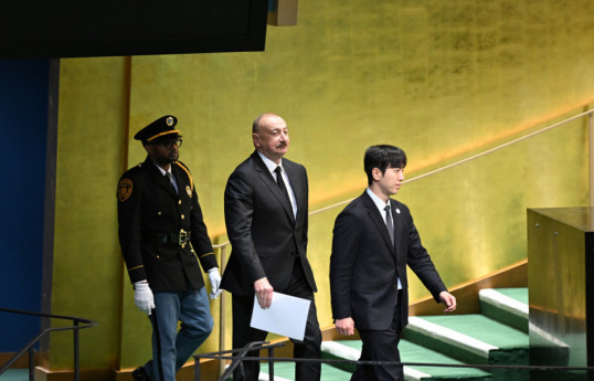 Ilham Aliyev partage une publication sur sa participation à la 80e session de l'Assemblée générale de l’ONU - Vidéo 