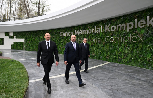 Déplacement du président Ilham Aliyev à Gandja