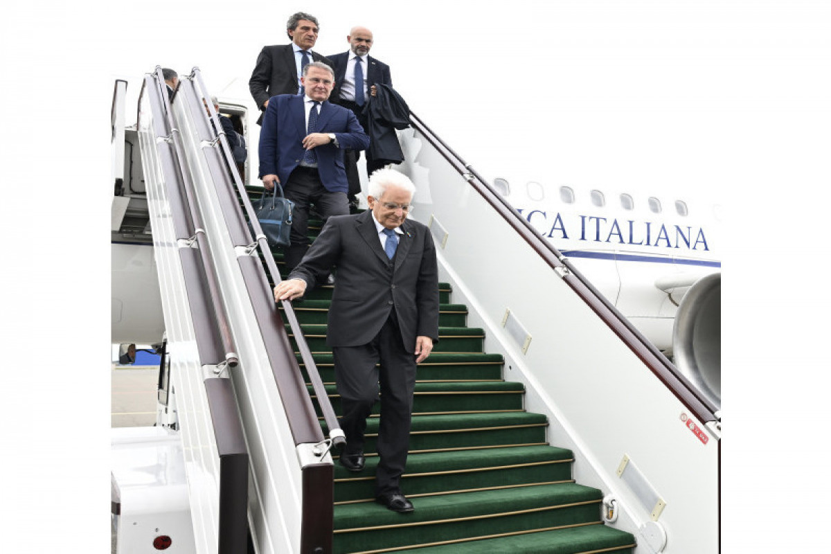 Le président italien arrive en Azerbaïdjan pour une visite officielle