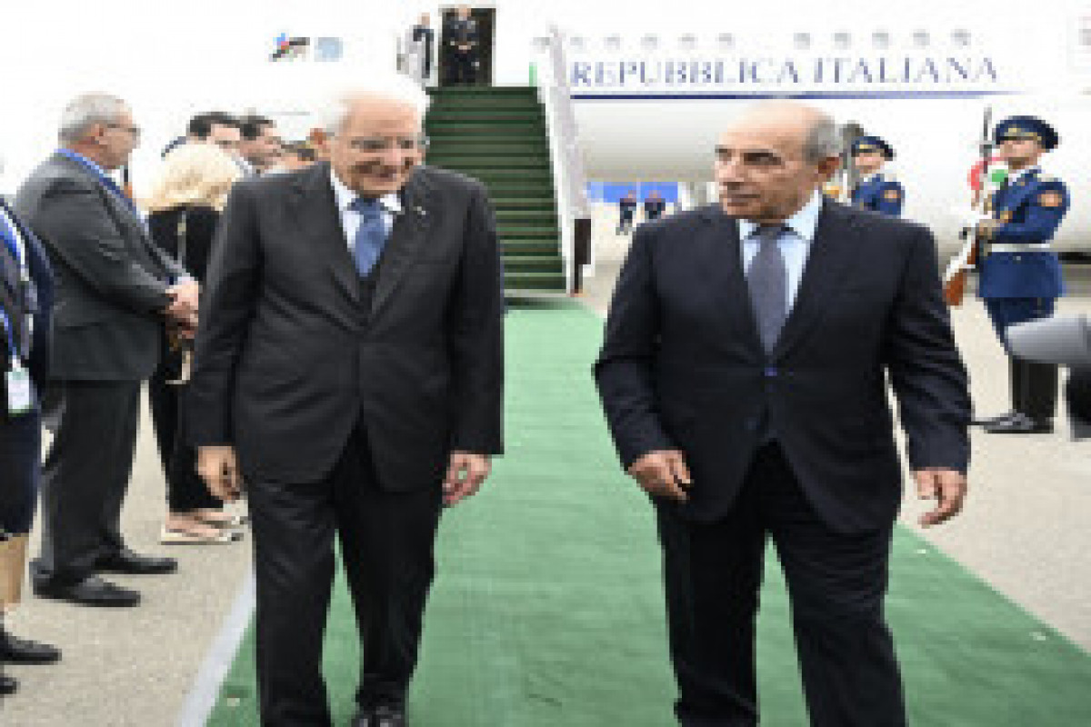 Le président italien arrive en Azerbaïdjan pour une visite officielle