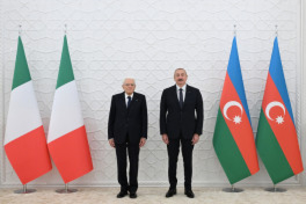 Cérémonie d’accueil officiel président italien Sergio Mattarella à Bakou
