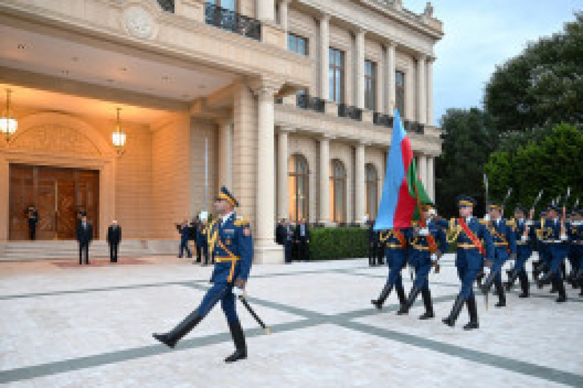 Cérémonie d’accueil officiel président italien Sergio Mattarella à Bakou