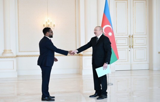 Président Ilham Aliyev a reçu le nouvel ambassadeur de la Somalie