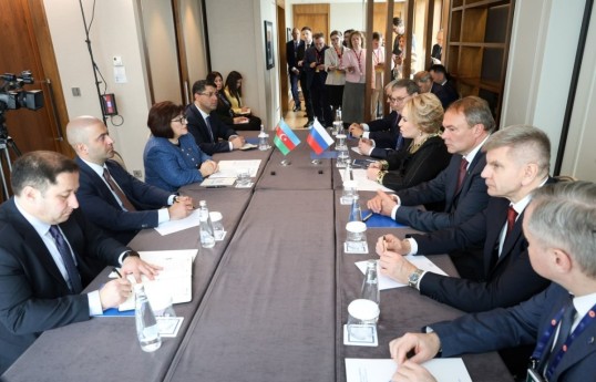 Sahiba Gafarova a discuté avec Matviyenko du renforcement des relations entre l’Azerbaïdjan et la Russie