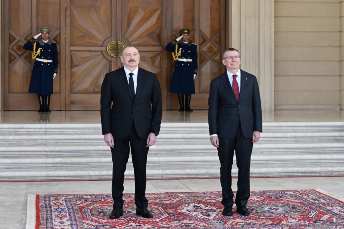 Une cérémonie officielle d’accueil du président de la Lettonie a eu lieu -PHOTO 