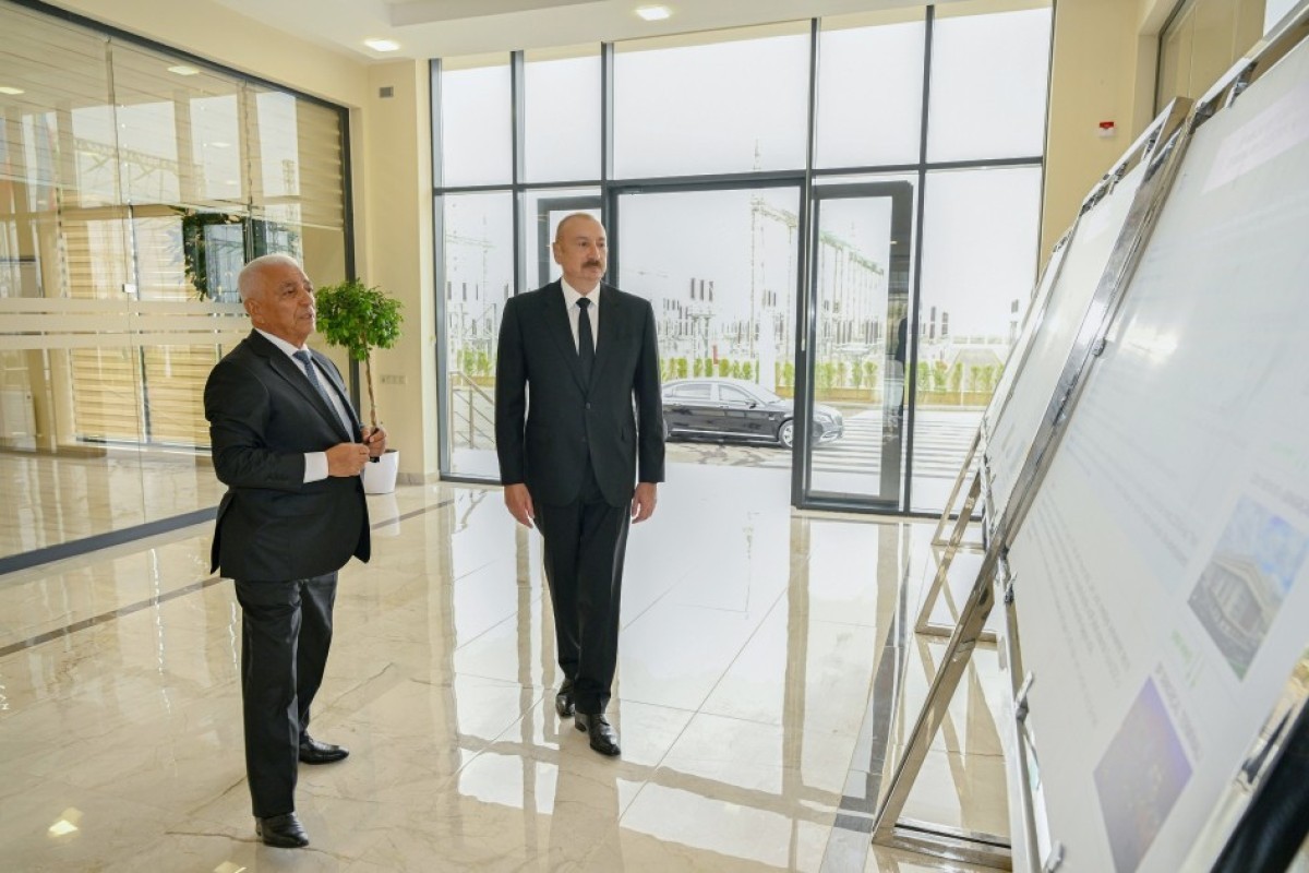 Le président Ilham Aliyev a participé à l’inauguration de la sous-station “Yeni Sangachal”