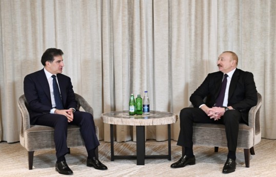 Le président Ilham Aliyev a rencontré à Munich le chef de la région du Kurdistan irakien