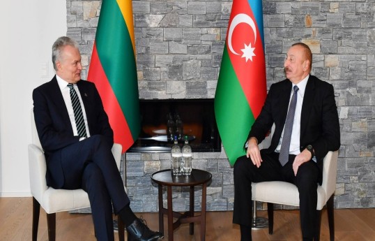 Le président Ilham Aliyev a félicité son homologue lituanien