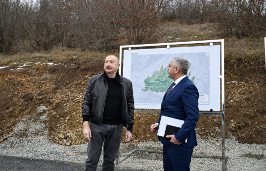Le président Ilham Aliyev s’est familiarisé avec les travaux réalisés dans le village de Heyvalı, dans le district d’Aghdara -ACTUALISÉ 