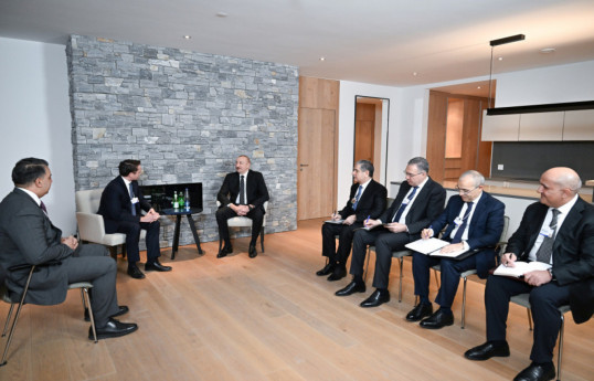 Le président Ilham Aliyev a rencontré à Davos le président de la société Brookfield Asset Management