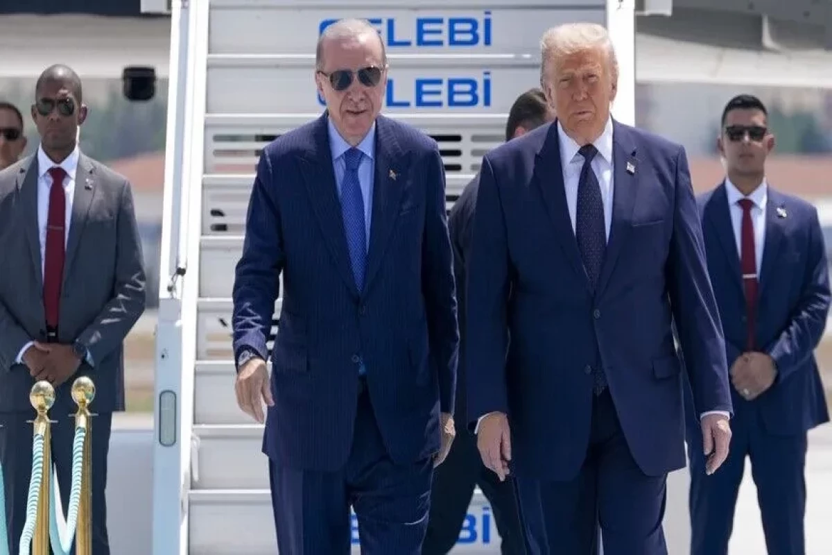Président turc Recep Tayyip Erdoğan etle Président américain Donald Trump