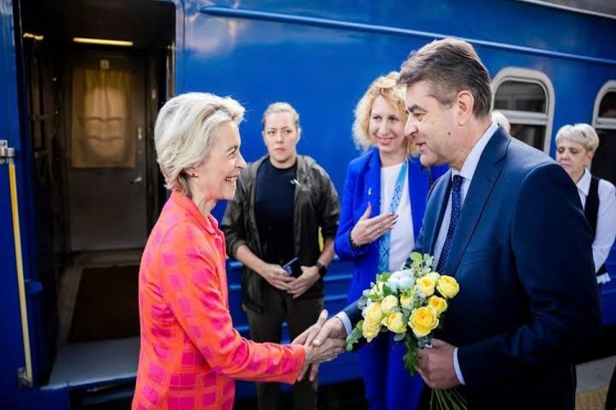 Ursula von der Leyen s’est rendue à Kiev avec les dirigeants européens